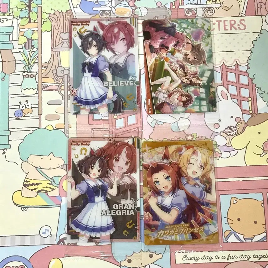 [BUNJANG] Uma Musume Wafer Card Set / 우마무스메 웨하스 카드 4종 일괄