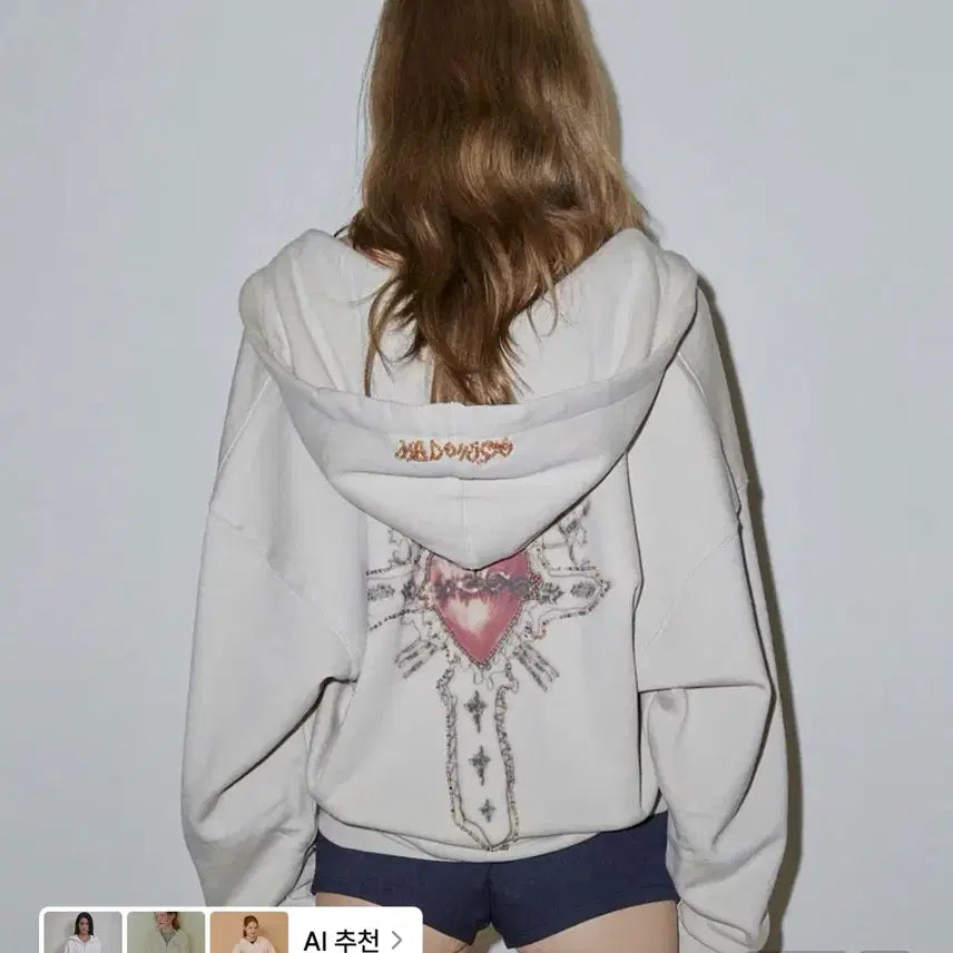 [BUNJANG] Sculptor Beaded Saint Hoodie Zip-Up / 스컬프터 Beaded Saint Hoodie Zip-Up S사이즈