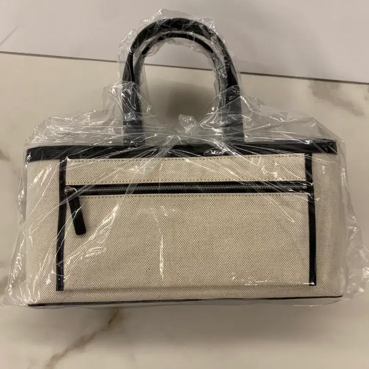 [BUNJANG] KUHO Ivory Canvas Tote Bag / KUHO 토트백 아이보리 새상품 구호 캔버스백
