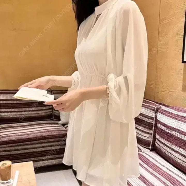 [BUNJANG] La Flah Love Chiffon Dress Set / 라플라 러브 쉬폰 원피스