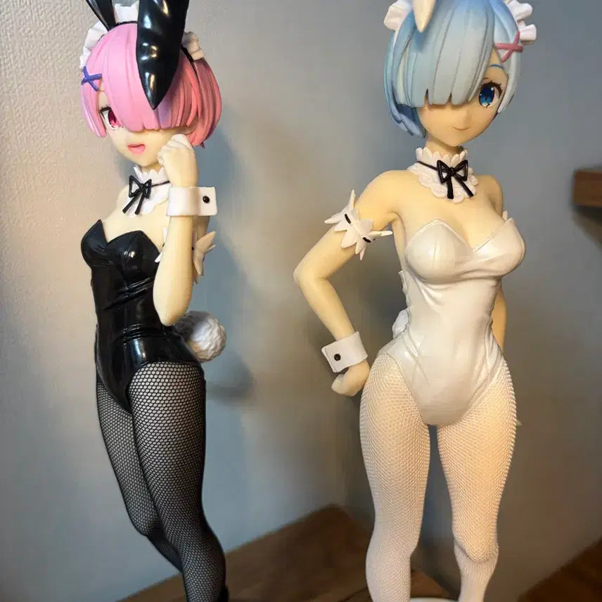 [BUNJANG] Ram &amp; Rem Bunny Girl Figure Set / 리제로 람,렘 급처 합니다!