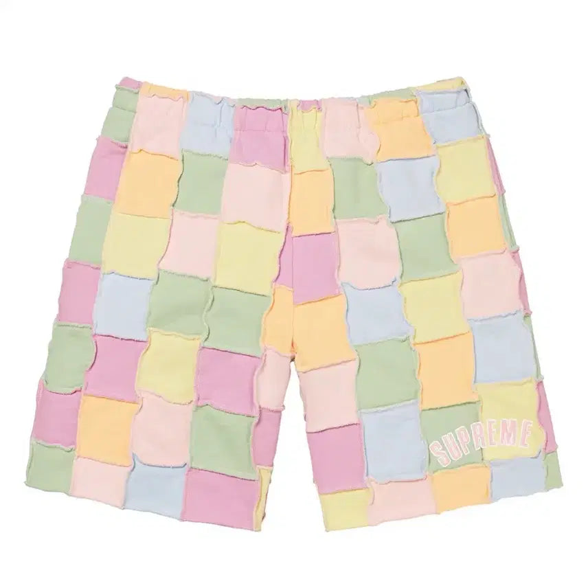 [BUNJANG] Supreme 22SS Reverse Patchwork Sweatshorts M / 슈프림 22SS 리버스 패치워크 스웻숏츠 M
