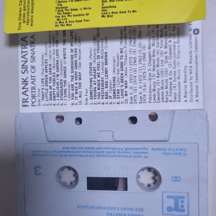 [BUNJANG] Frank Sinatra Portrait (Opened Cassette Tape) Import / 프랭크 시나트라 Portrait (개봉 카세트테이프) 수입반