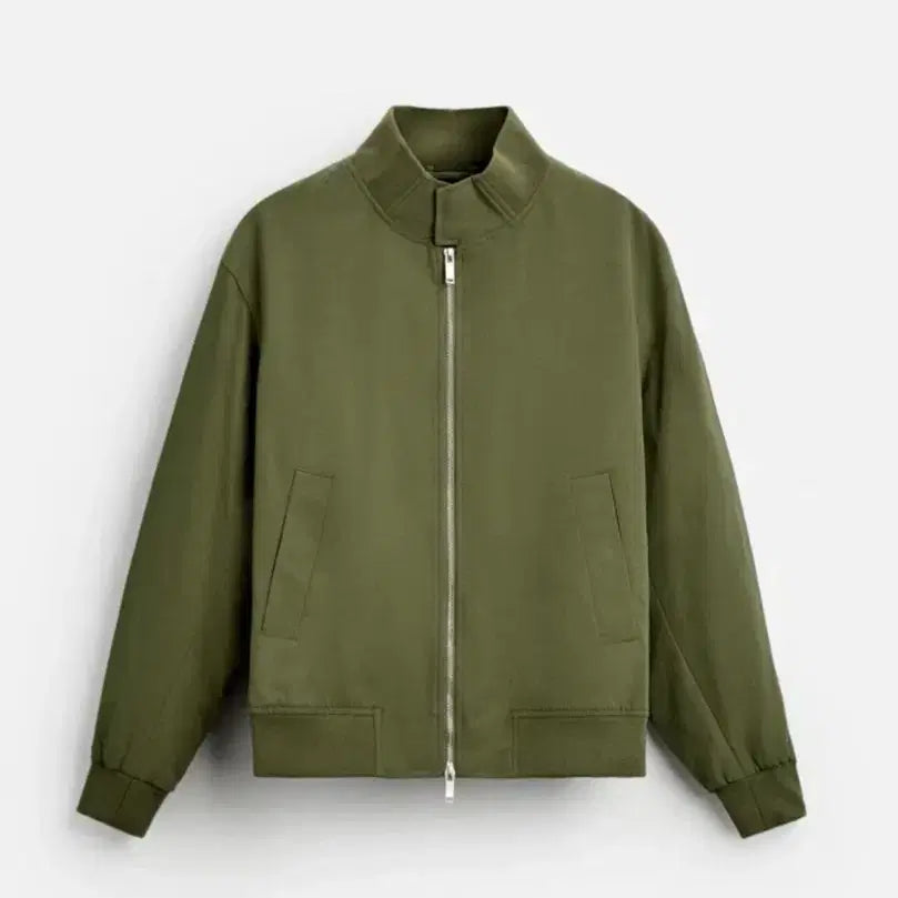 [BUNJANG] Zara Khaki Zip-Up Jacket / ZARA 카키 집업 자켓