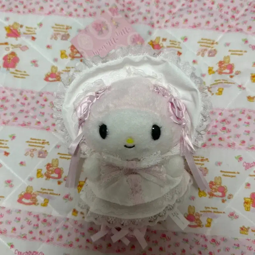 [BUNJANG] Sanrio My Melody White Frill Mascot / 산리오 화이트프릴 마이멜로디 마스코트