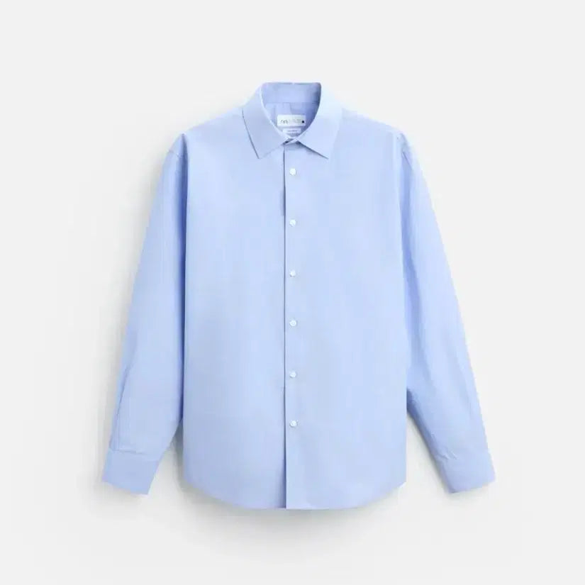 [BUNJANG] ZARA Light Blue Shirt / ZARA 라이트 블루 셔츠