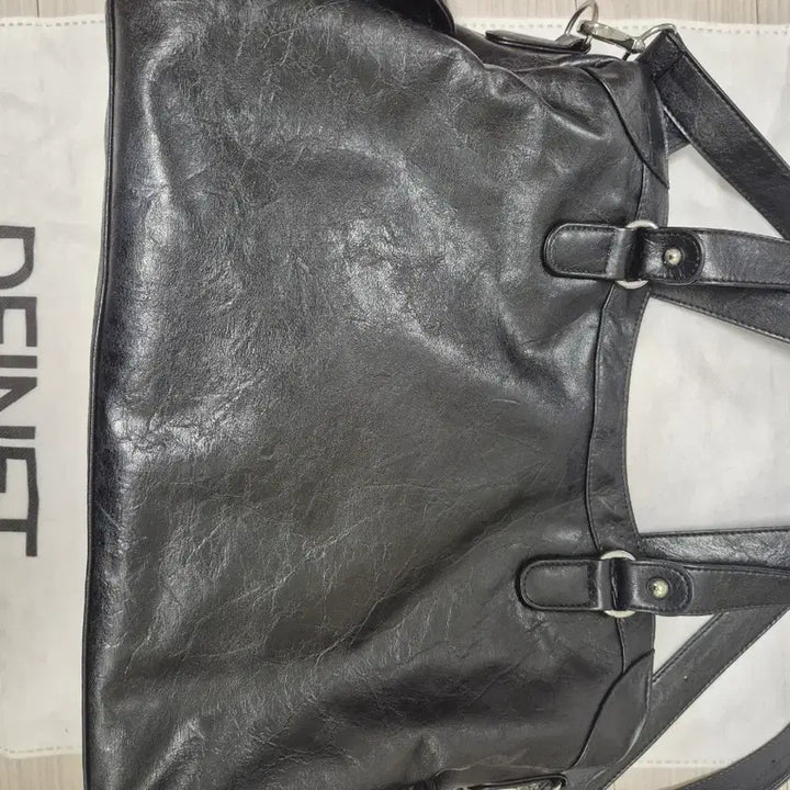 [BUNJANG] DEINET Stud Pocket Big Bag Black / DEINET 다이닛 스터드 포 켓 빅백 블랙(더스트백,끈 o 풀세트)