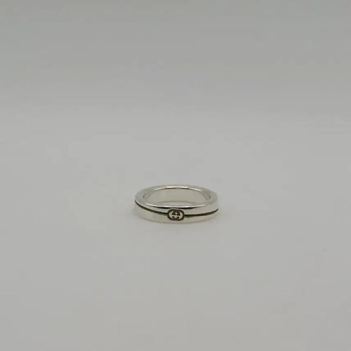 [BUNJANG] Gucci Diagonal Silver Ring Size 7 Full Set / [정품] 구찌 다이애그널 실버 반지 7호 풀구성 정품