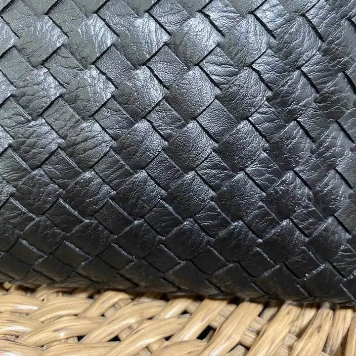 [BUNJANG] Black Clutch Bag with Handle / 블랙 클러치백