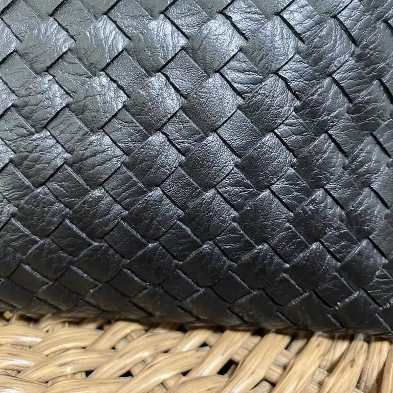 [BUNJANG] Black Clutch Bag with Handle / 블랙 클러치백