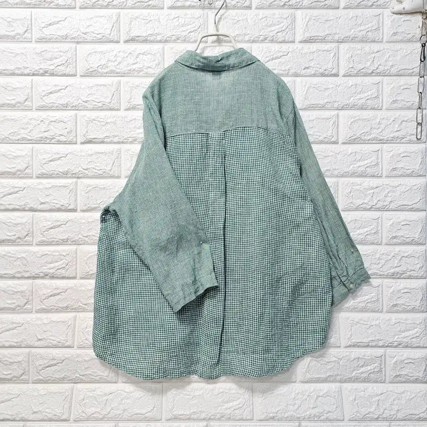 [BUNJANG] Seven-Sleeve Linen Shirt / 칠부소매 마남방