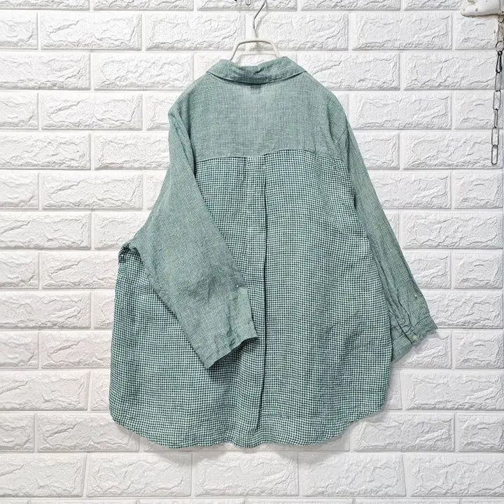 [BUNJANG] Seven-Sleeve Linen Shirt / 칠부소매 마남방