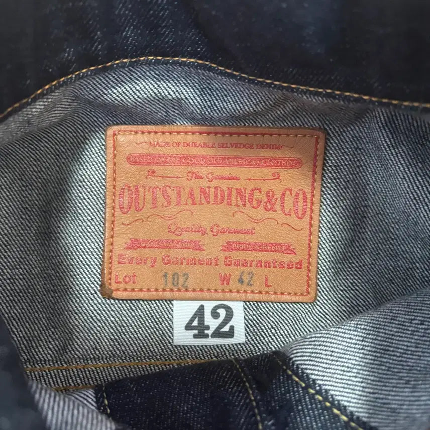[BUNJANG] Outstanding Selvage Denim Jacket Size 42 / 아웃스탠딩 셀비지 데님자켓 42사이즈