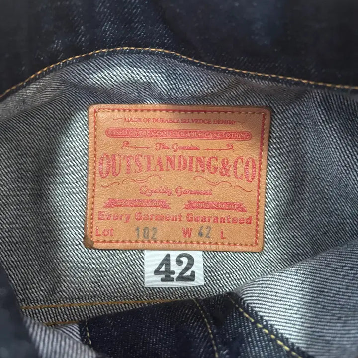 [BUNJANG] Outstanding Selvage Denim Jacket Size 42 / 아웃스탠딩 셀비지 데님자켓 42사이즈
