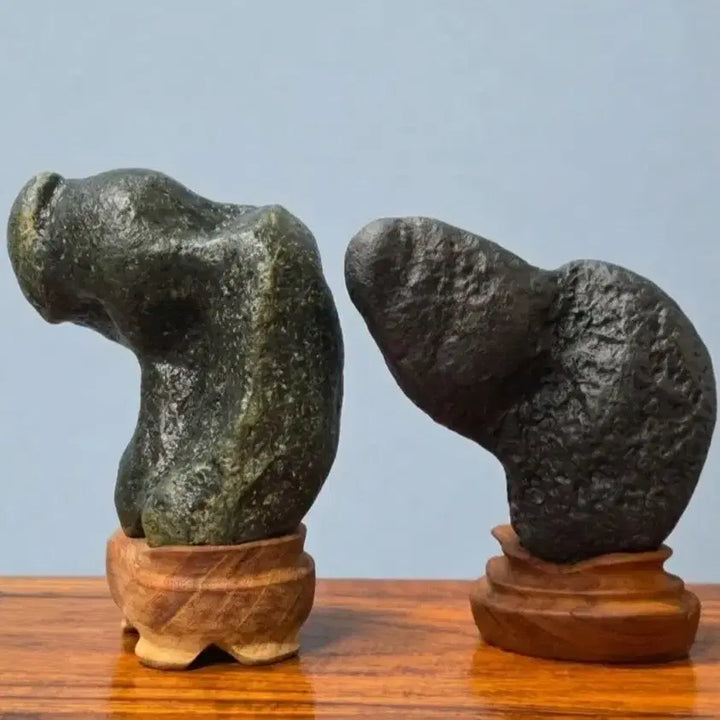 [BUNJANG] Set of 2 Phallic Stone Sculptures / 희귀 남근석 양석 수석2점 일괄
