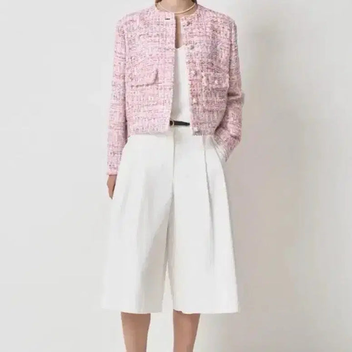 [BUNJANG] MINE Pearl Button Tweed Jacket (Size 66) / MINE 마인 펄 버튼 트위드자켓 66사이즈 새상품(88)