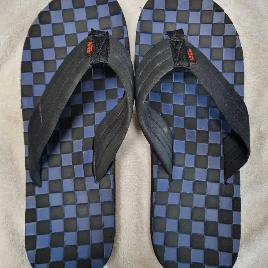 [BUNJANG] Vans Checkerboard Slides / 반스 체커보드 쪼리 슬리퍼