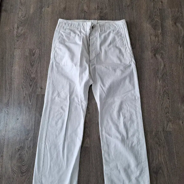 [BUNJANG] RRL Herringbone Field Chino Pants / 33/32 더블알엘 화이트 헤링본 필드 치노