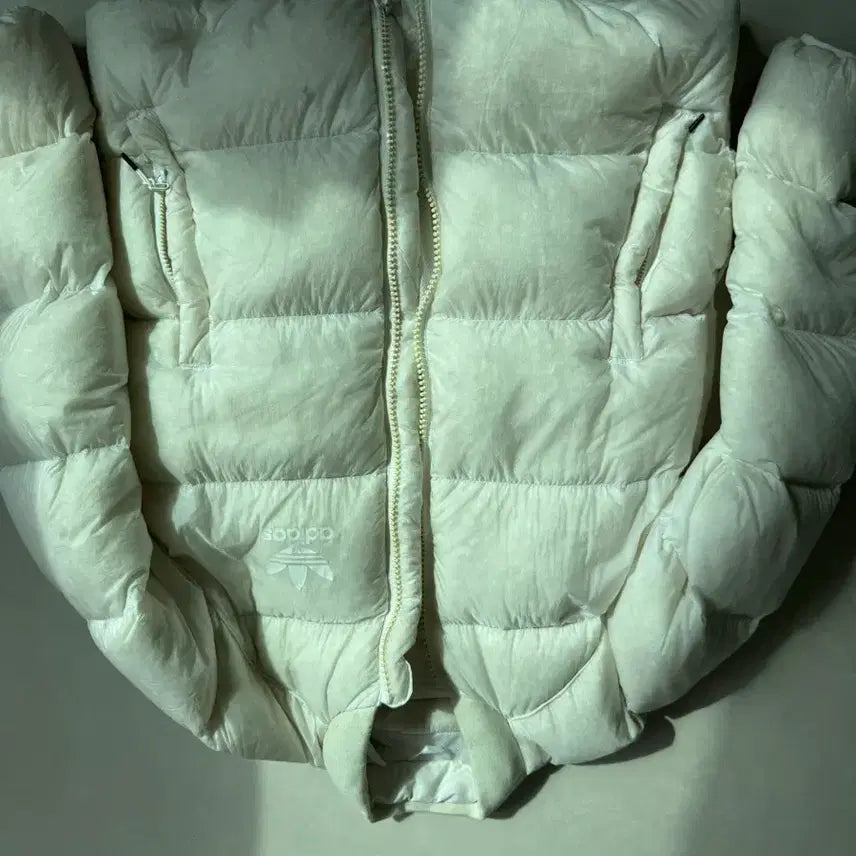 [BUNJANG] Adidas Ivory Padded Jacket / 아디다스 아이보리 패딩