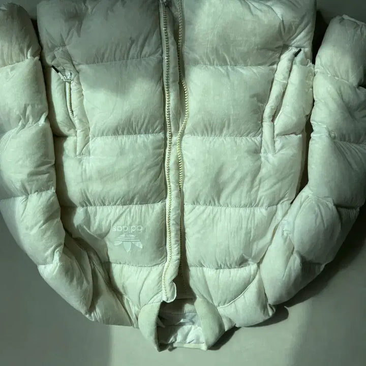[BUNJANG] Adidas Ivory Padded Jacket / 아디다스 아이보리 패딩