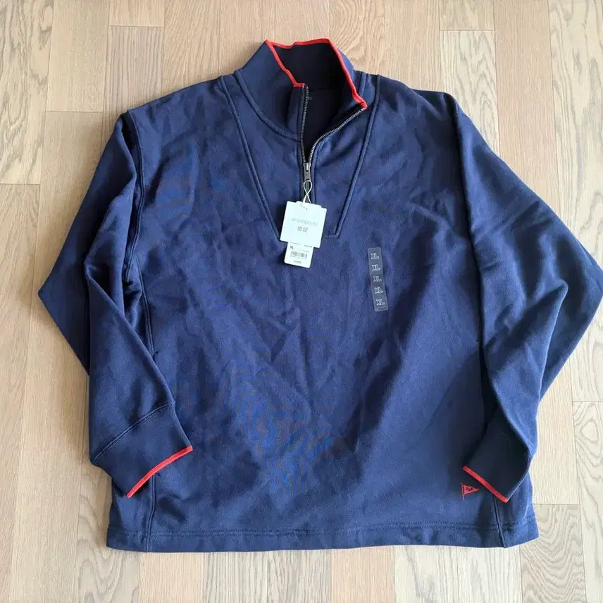 [BUNJANG] JW Anderson Sweat Half-Zip Pullover Navy XL / (XL) JW앤더슨 스웨트 하프집 풀오버 네이비