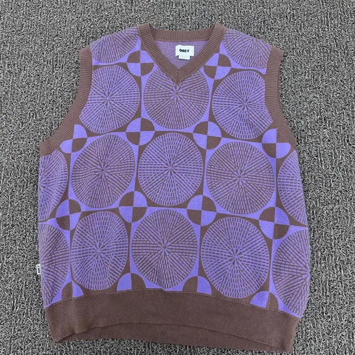 [BUNJANG] OBEY Knit Vest / 오베이 니트