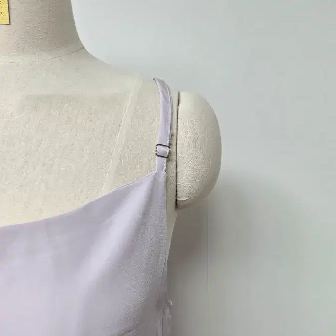 [BUNJANG] Lavender Tone Long Slip Dress / 라벤더 톤 롱 슬립 원피스
