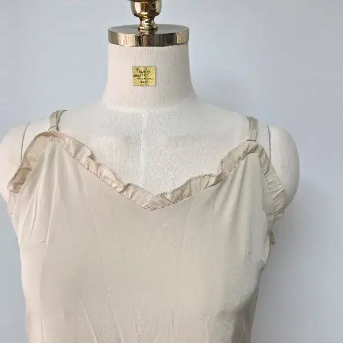 [BUNJANG] Ivory Strap Long Dress / 아이보리 끈나시 롱 원피스