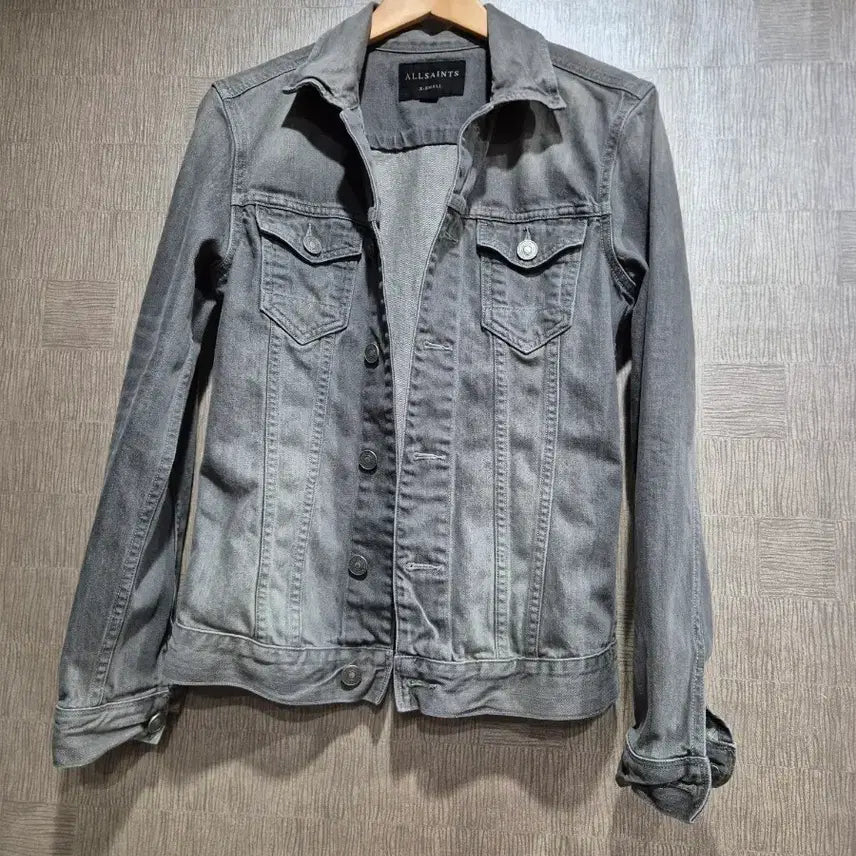 [BUNJANG] All Saints Denim Jacket Grey XS / 올세인츠 데님 자켓 그레이 XS