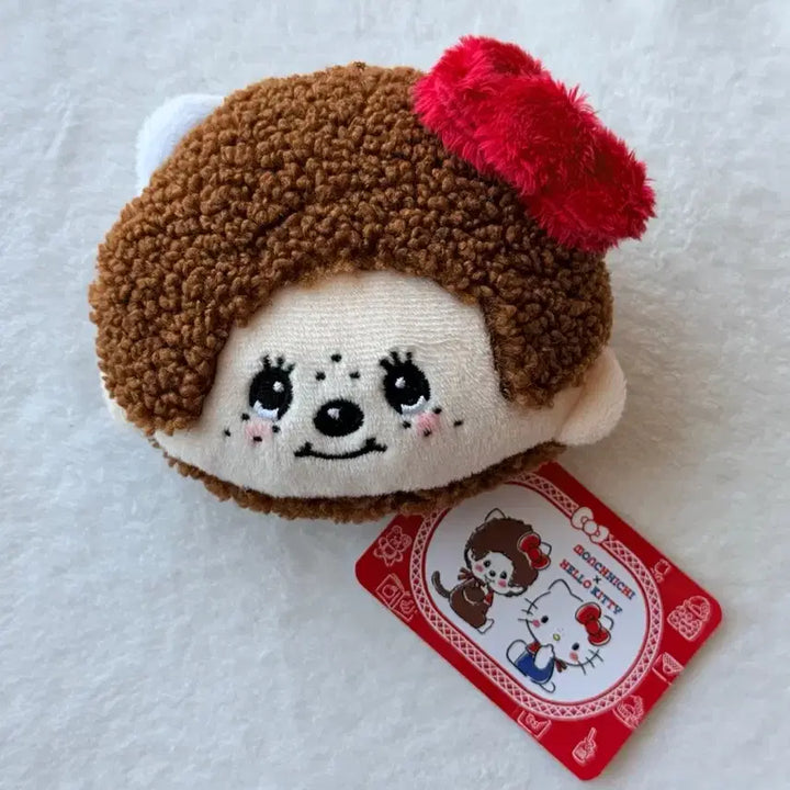[BUNJANG] Monchhichi x Hello Kitty Collaboration Face Pouch / 몬치치 헬로키티 콜라보 페이스 파우치