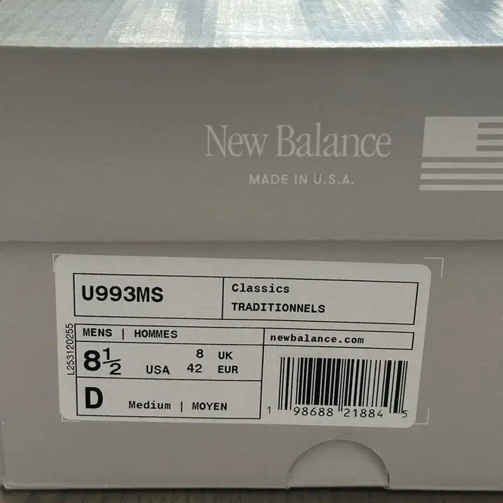 [BUNJANG] New Balance 993 Kith Sneakers (Size 265) / 뉴발란스 993 kith 키스 265
