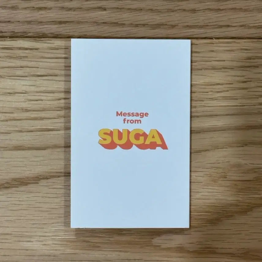 [BUNJANG] BTS Suga Message Card Photocard Butter Version / 방탄소년단 방탄 BTS 버터 슈가 윤기 메세지 카드 포카
