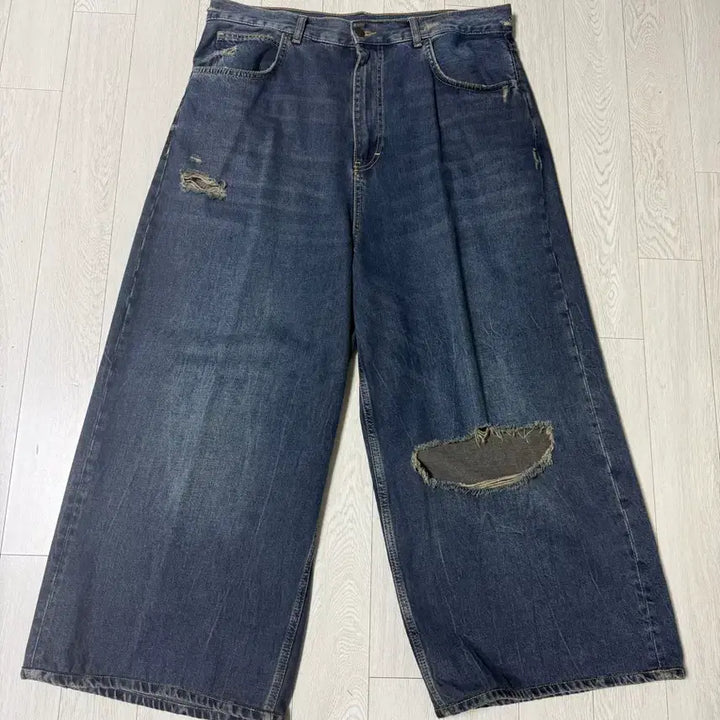 [BUNJANG] Zara Super Wide Denim Pants / 자라 슈퍼와이드 데님