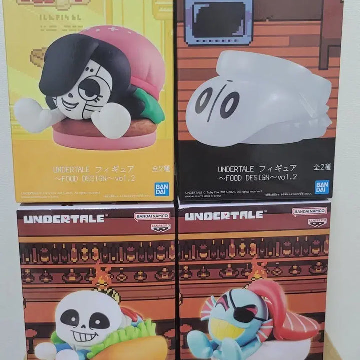 [BUNJANG] Bandai Banpresto Undertale Food Figure 4-Piece Full Set (Unsealed) / 언더테일 반다이 반프레스토 푸드 피규어 4종 풀셋 미개봉