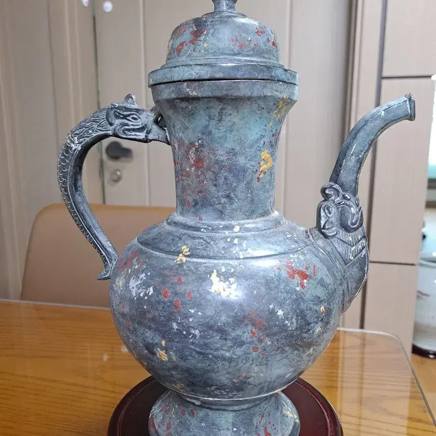 [BUNJANG] Bronze Inlaid With Colors Ewer / 청동  분채  주자