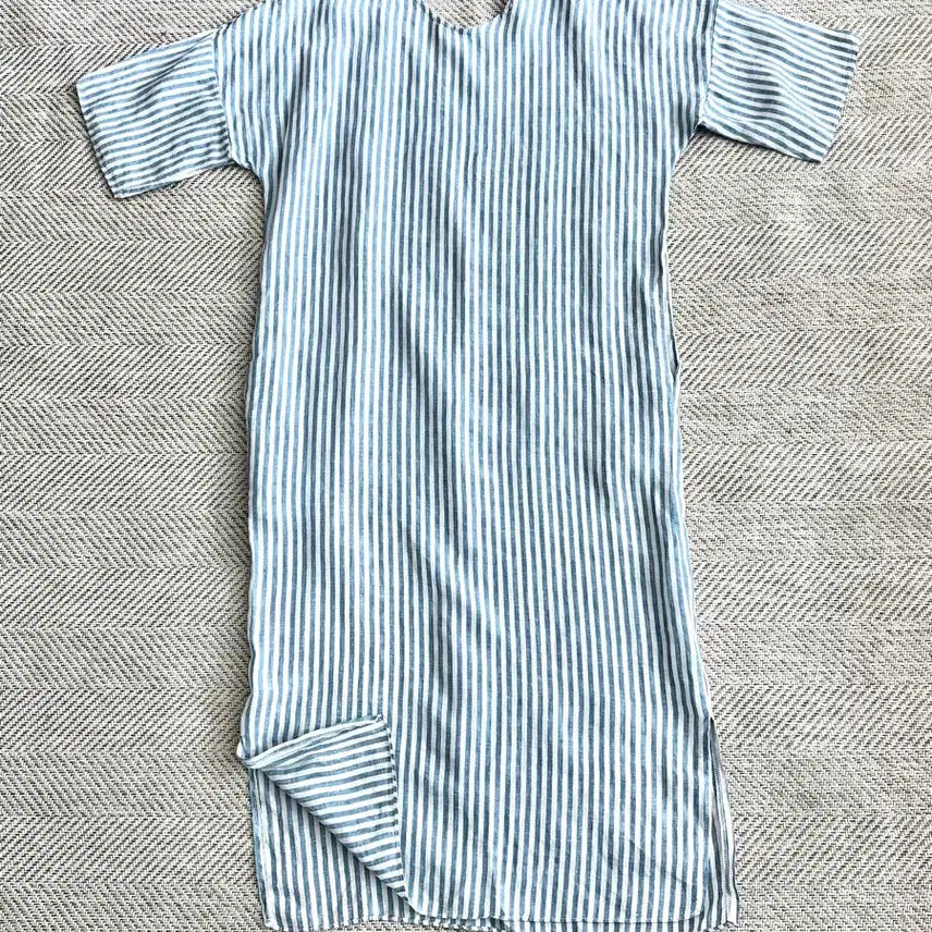 [BUNJANG] Blue Stripe Long Dress / Deal  블루 스트라이프 롱 원피스