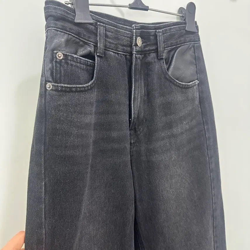 [BUNJANG] VOV Black Denim Jeans Pants XS / 보브 vov 데님 검정색 청바지 흑청바지 바지 팬츠