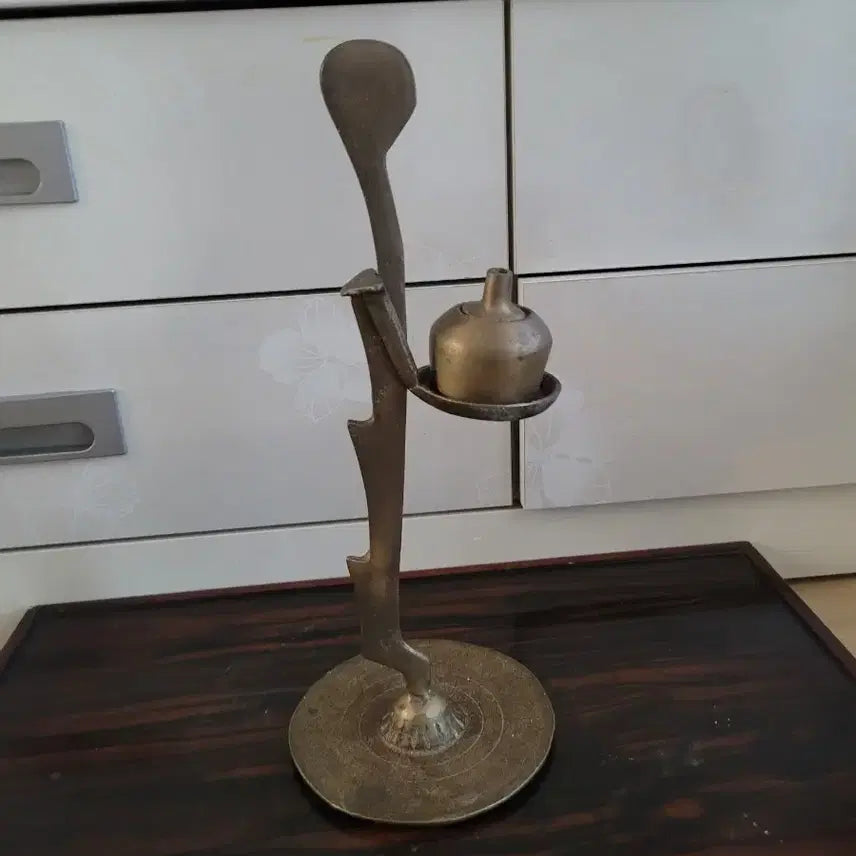[BUNJANG] Antique Brass Candlestick Holder / 놋쇠 동 촛대