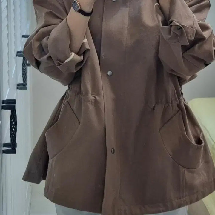 [BUNJANG] Heen &amp; She Mild Oversized Field Jacket / 허앤쉬 마일드 야상 자켓