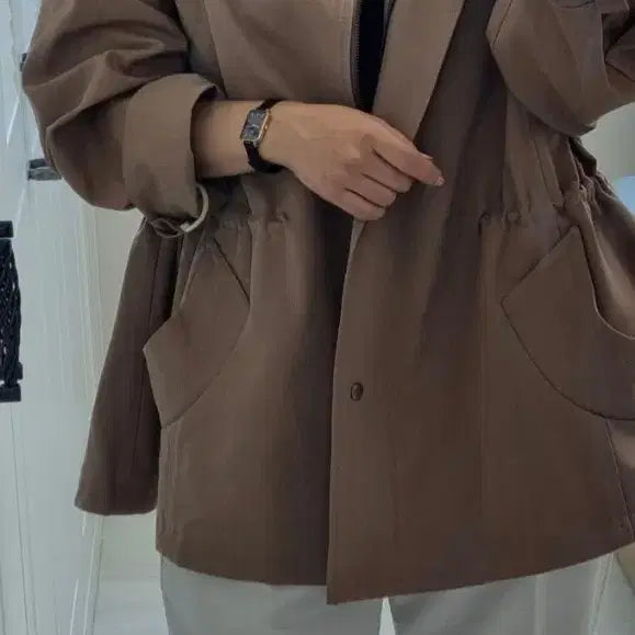 [BUNJANG] Heen &amp; She Mild Oversized Field Jacket / 허앤쉬 마일드 야상 자켓