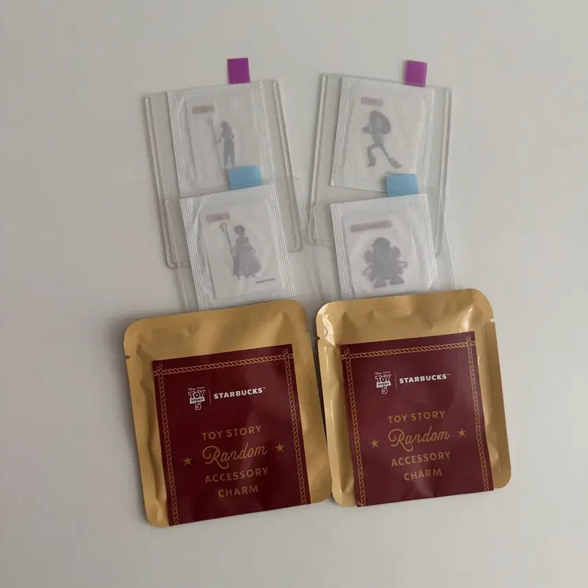 [BUNJANG] Starbucks x Toy Story Round Charm Bundle / 스타벅스 토이스토리 띠부씰 랜덤참 일괄