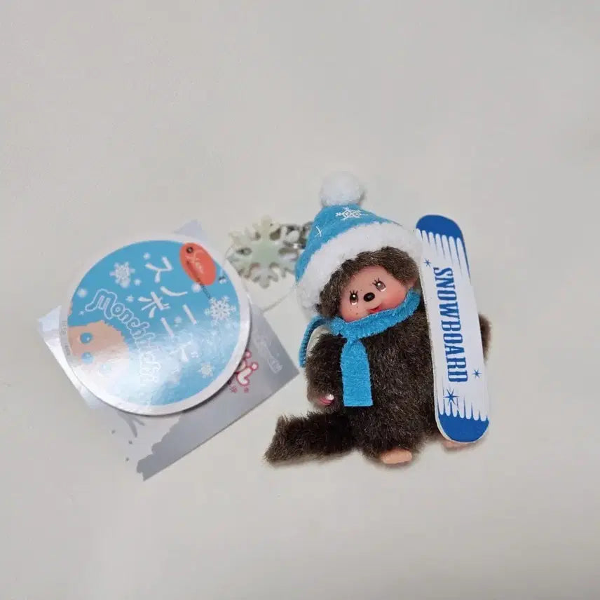 [BUNJANG] Monchhichi Snowboard Keyring / 몬치치 스노우보드 키링