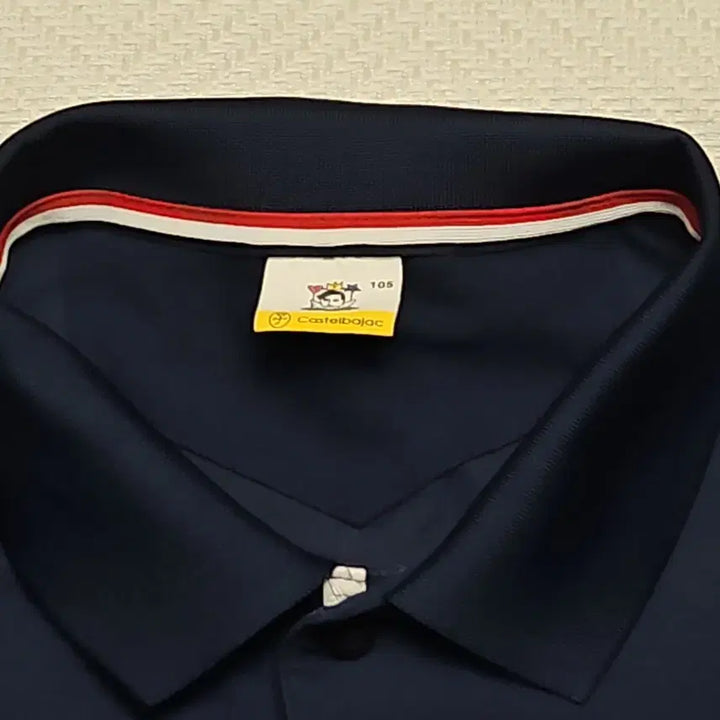 [BUNJANG] Castelbajac Navy Long-Sleeve Functional Polo Shirt 105 / 카스텔바작 네이비 긴팔 기능성 카라티 105