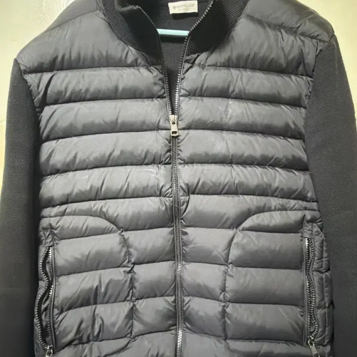 [BUNJANG] Moncler Knit Padded Jacket Black / 몽클레어 니트 패딩