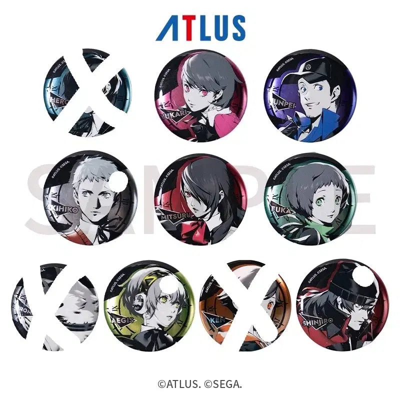 [BUNJANG] Persona 3 Reload Acrylic Badge - Protagonist, Akihiko Sanada, Shinjiro Aragaki, Aigis / 페르소나3 리로드 뱃지 주인공 사나다 아키히코 아마다 신지로 아이기스