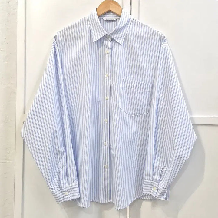 [BUNJANG] Laroom Oversized Striped Shirt / LAROOM 라룸 오버핏 스트라이프 셔츠