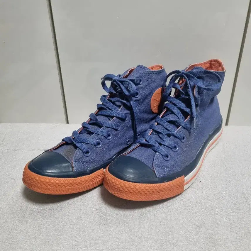 [BUNJANG] Converse Chuck Taylor All-Star High Top Blue Orange / 컨버스 척테일러 하이탑 블루 오렌지 270