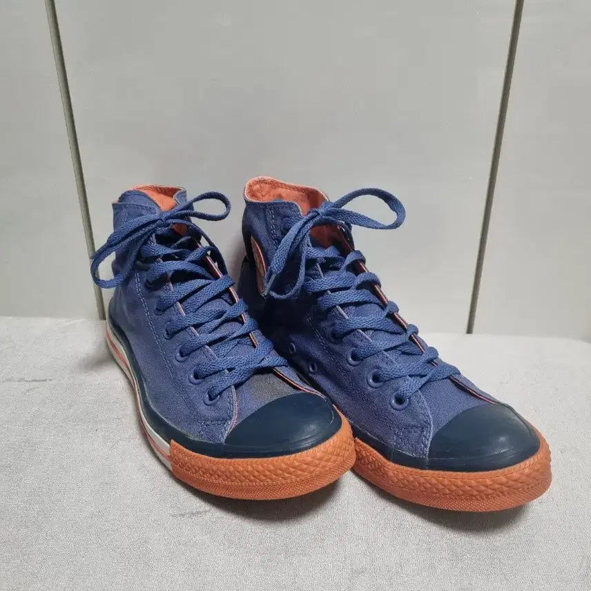 [BUNJANG] Converse Chuck Taylor All-Star High Top Blue Orange / 컨버스 척테일러 하이탑 블루 오렌지 270