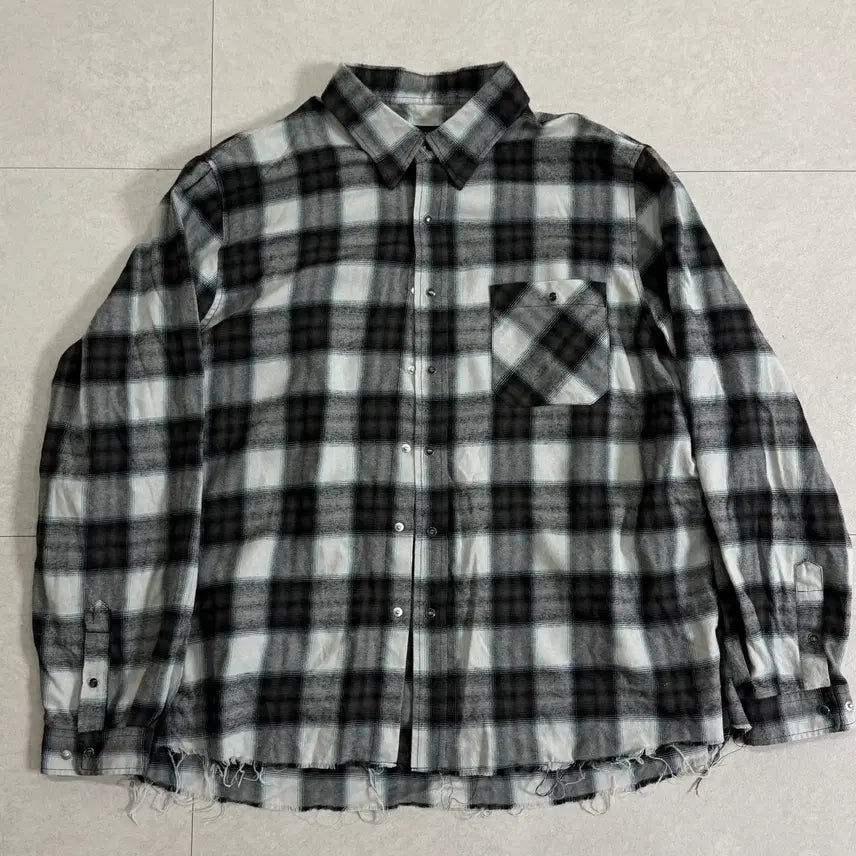 [BUNJANG] Blackout Dimebag Checkered Shirt XL / (XL) 블랙아웃 다임백 체크셔츠