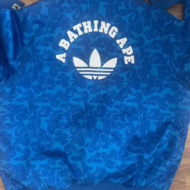[BUNJANG] Adidas x Bape Track Top Blue / 아디다스 x 베이프 트랙탑 블루